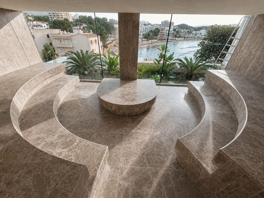 Elegant Marble Sauna
