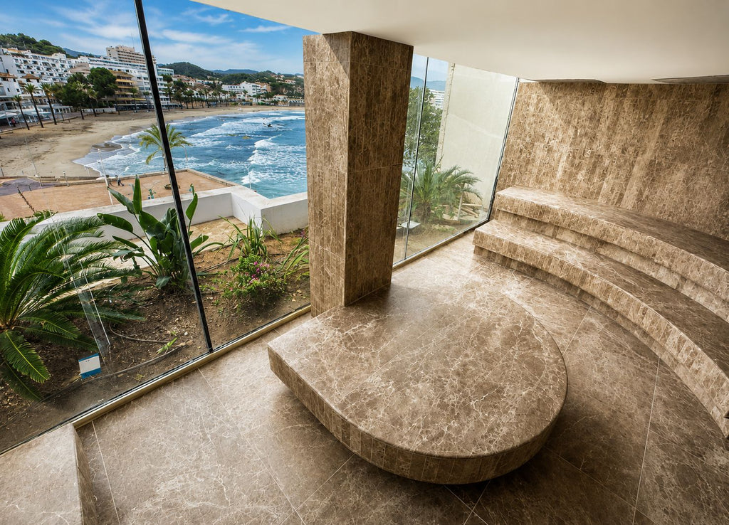 Elegant Marble Sauna