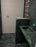 Verde Guatemala Marble Bathroom